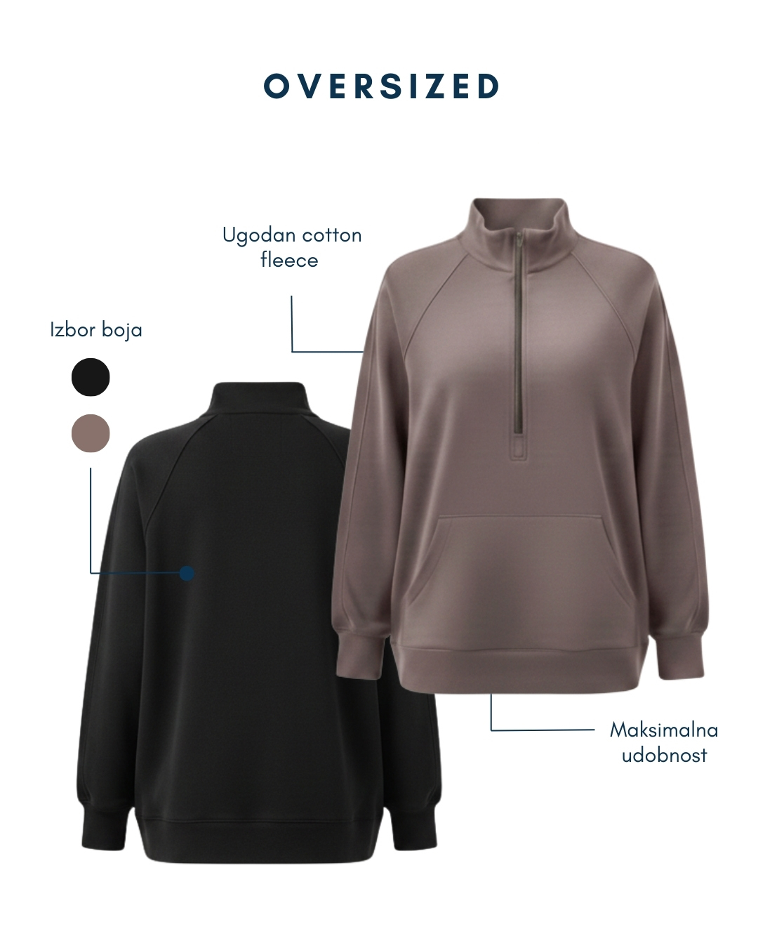 Ženska dukserica Lea